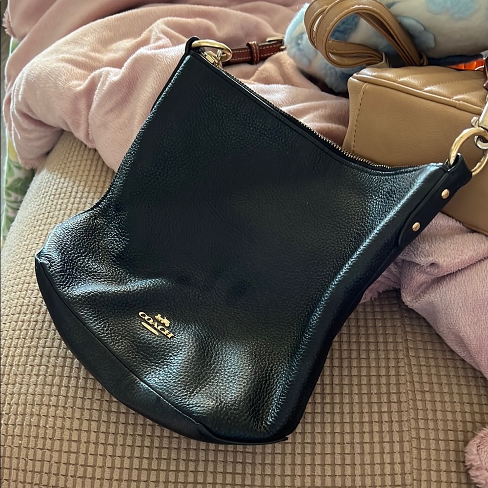 Coach Black Leather Women's Bag